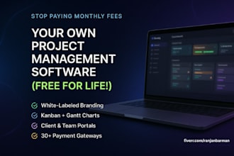 set up white label project management software free for lifetime