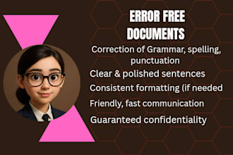 correct spelling, grammar, and punctuation in your document fast