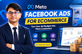 create and manage facebook ads for ecommerce sales