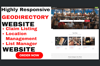 build geodirectory mylisting website business directory listingpro website