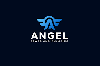 design powerful sewer plumbing company logo