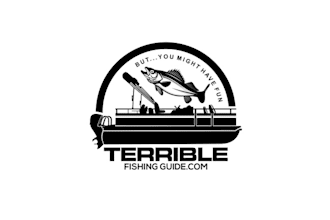 design gorgeous terrible fishing guide logo