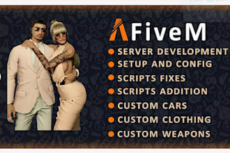 be your fivem server and script developer, discord server, rust dayz promotion