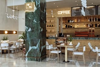 design 3d interior restaurant, cafe, bakery, coffee shop, bar, nightclub space