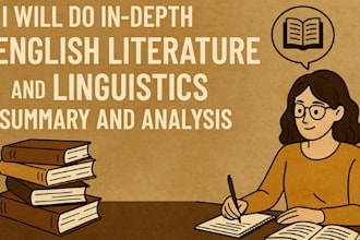 do english literature and linguistics summary analysis