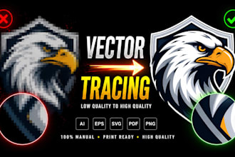 do vector tracing, convert ai logo to vector file, vectorize image