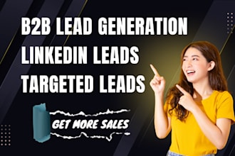 provide verified linkedin b2b leads and email list for your business