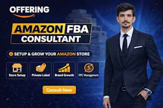 be your amazon fba virtual assistant and consultant to setup amazon store