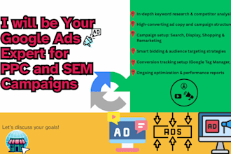 your google ads expert for PPC and SEM campaigns