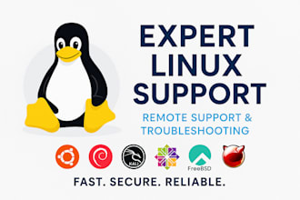 provide expert linux support for servers and desktops