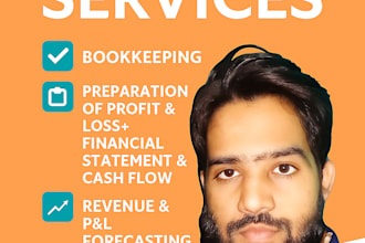 prepare profit and loss fs and cash flow and equity analysis