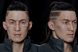3d realistic metahuman character modeling unreal engine5 cc4 metahuman character