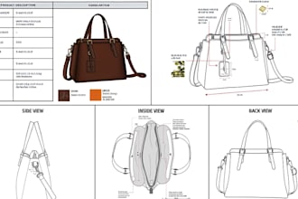 design bag techpack handbag techpack duffle bag techpack for your fashion design