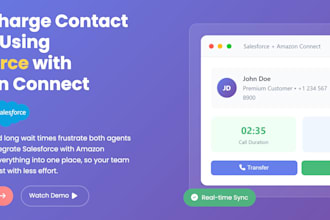 set up amazon connect cloud contact center with salesforce