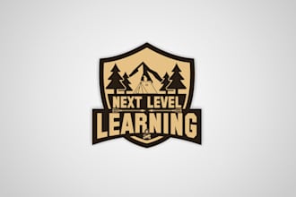 design a modern, custom, and unique education camping logo
