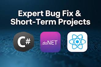 be your expert c sharp and  dot net developer for short term projects
