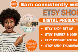 design etsy listing, etsy digital products, pod design eye catching thumbnails