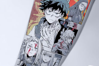 make anime tattoo design