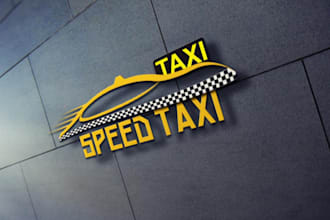 design excelent taxi, frieght, towing and transport logo