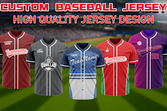 design custom baseball jerseys with unique styles