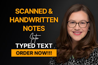convert scanned or handwritten notes into typed text