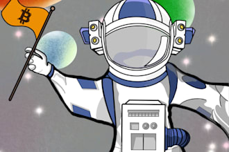 create 2d digital nft art with different traits on procreate