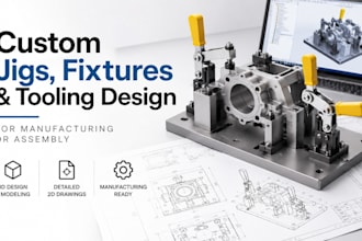design custom jigs, fixtures, and tooling for manufacturing or assembly
