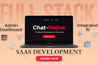 design and develop a full stack saas with integrated ai