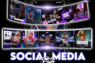 design branded instagram or facebook story and post