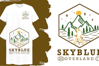 create simple and custom illustrations for t shirt design