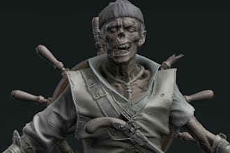 3d detailed zombie character for combat game,rig3d dnd model,skin texture,uv map