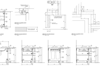 custom cabinet, joinery, millwork shop drawings and cad plans for manufacturing