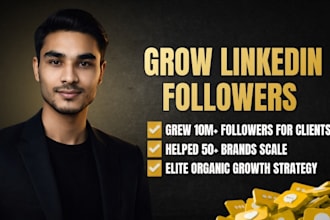 be your linkedin manager and grow followers without ads