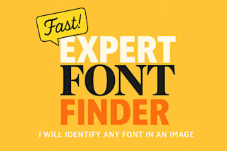 quickly identify any font from an image within 1 hour