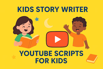 create creative childrens stories and animated kids channel scripts