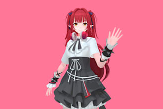 create high quality vrm models for vtubers or vrchat
