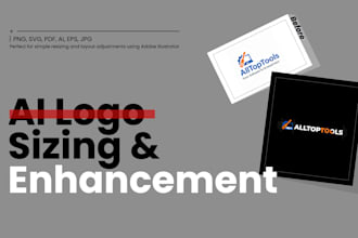do ai logo sizing and enhancement