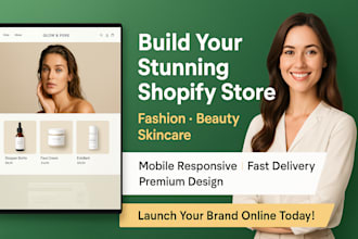 build a stunning fashion skincare brand shopify store