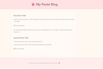 make you a basic website