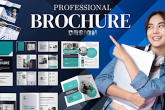 create print ready real estate brochures or catalogs designs