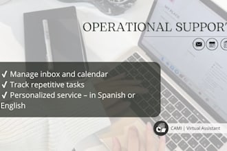 support your daily operations as a virtual assistant
