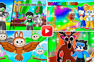 draw cartoon roblox thumbnail for any style