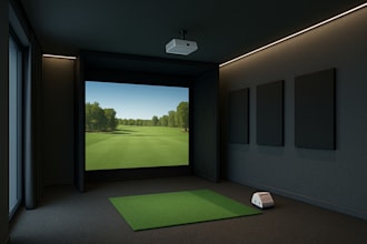design a home golf simulator