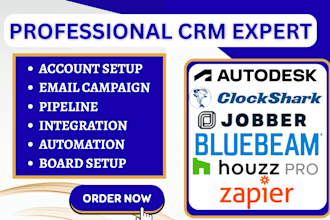 setup autodesk clockshark jobber automation houzzpro bluebeam zapier integration
