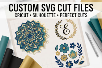 create custom svg cut files for cricut and silhouette machines