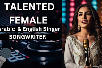 be your female singer songwriter in arabic or english