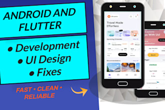 build flutter mobile games, apps, fix and test your project