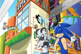 draw your sonic character or fan art