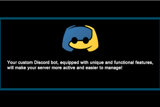 develop a custom discord bot with unique features