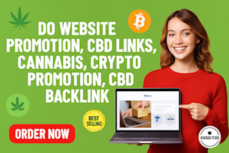 do website promotion, cbd links, cannabis, crypto promotion, cbd backlink